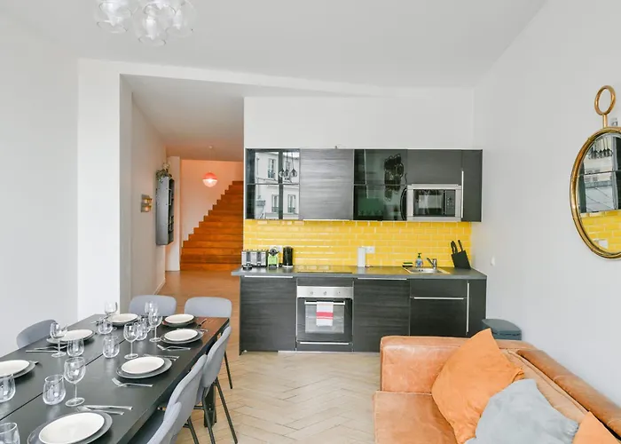 Apartmán Sacre-coeur Modern 4bd With Sauna For 10 Guests! *