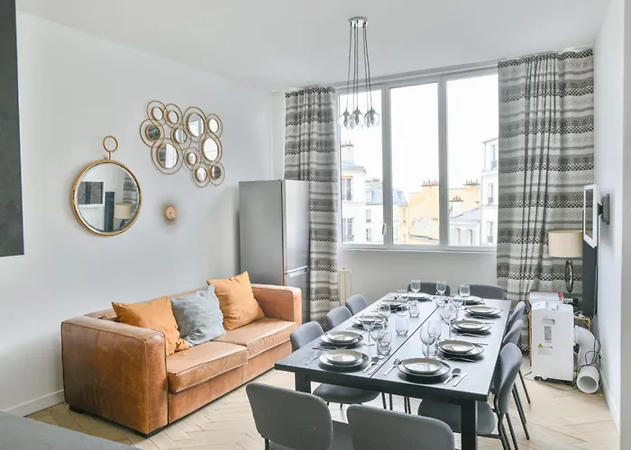 Apartmán Sacre-coeur Modern 4bd With Sauna For 10 Guests!